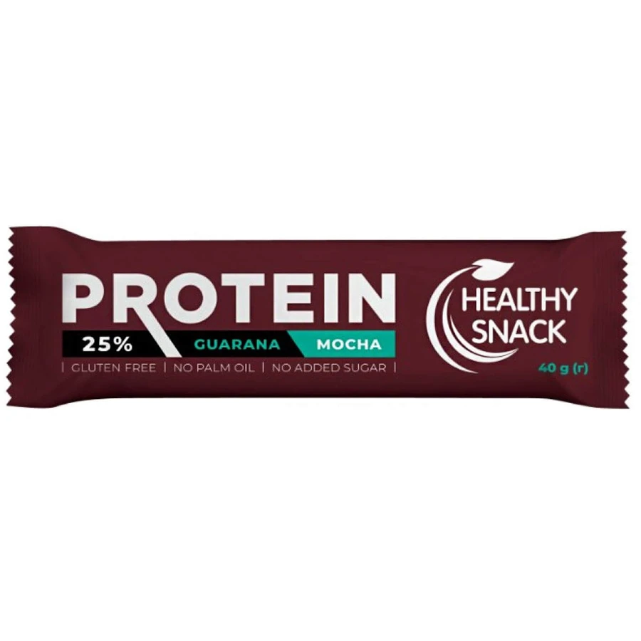 Батончик протеиновый Healthy Snack с экстрактом гуараны мокко глазированный 40г: цены и характеристики