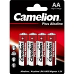 Батарейки Camelion AA алкалінові LR06-BP4 Plus Alkaline №4: ціни та характеристики