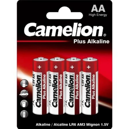 Батарейки Camelion AA алкалінові LR06-BP4 Plus Alkaline №4: ціни та характеристики