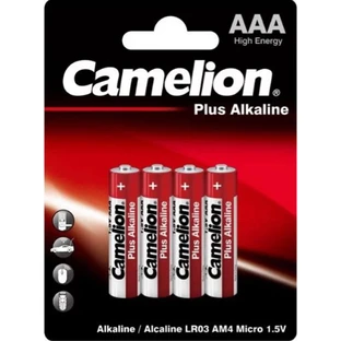 Батарейки Camelion AAA алкалінові LR03-BP4 Plus Alkaline №4