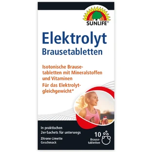Вітаміни Sunlife Elektrolyte Brausetabletten електроліт шипучі таблетки в саше №10