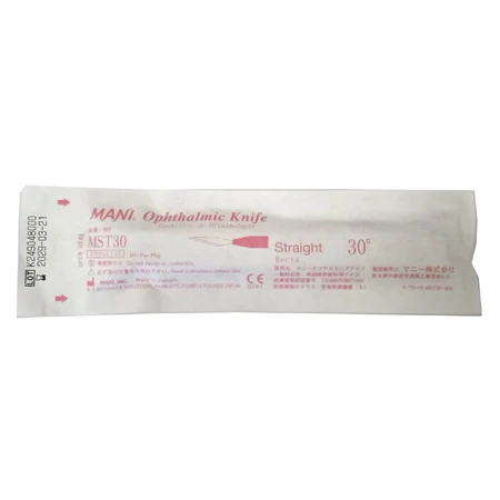 Нож офтальмологический стандартный с одной режущей кромкой 30 градусов MST30 Mani: цены и характеристики