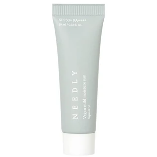 Сонцезахисний крем для обличчя Needly Vegan Mild Moisture Sun SPF 50+ PA++++ з рослинним скваланом, зволожувальний, 10 мл (мініатюра)