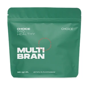 CHOICE, Pro Healthy, MULTI BRAN, Мікс клітковини, 300 г/30 порцій