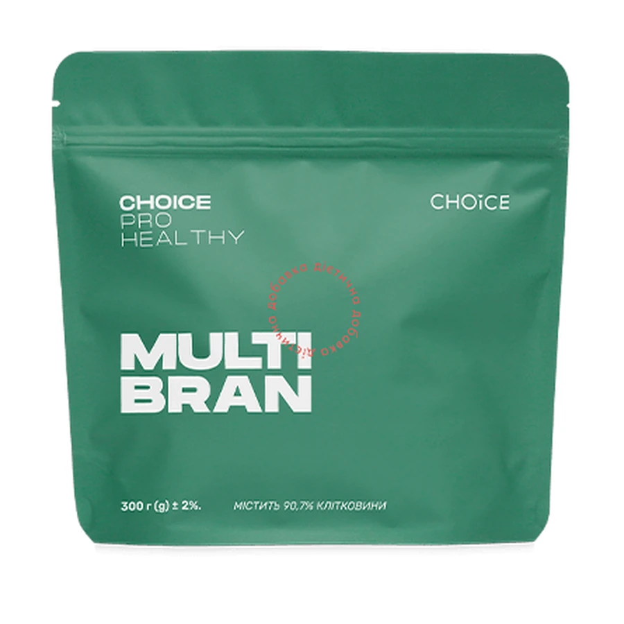 CHOICE, Pro Healthy, MULTI BRAN, Мікс клітковини, 300 г/30 порцій: ціни та характеристики