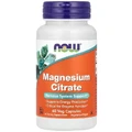 Магній цитрат Now Foods Magnesium Citrate, 60 рослинних капсул