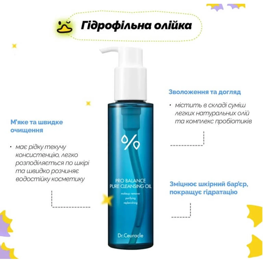 Набір Dr.Ceuracle Pro Balance Cleansing Duo Set для двоетапного очищення шкіри з пробіотиками : ціни та характеристики
