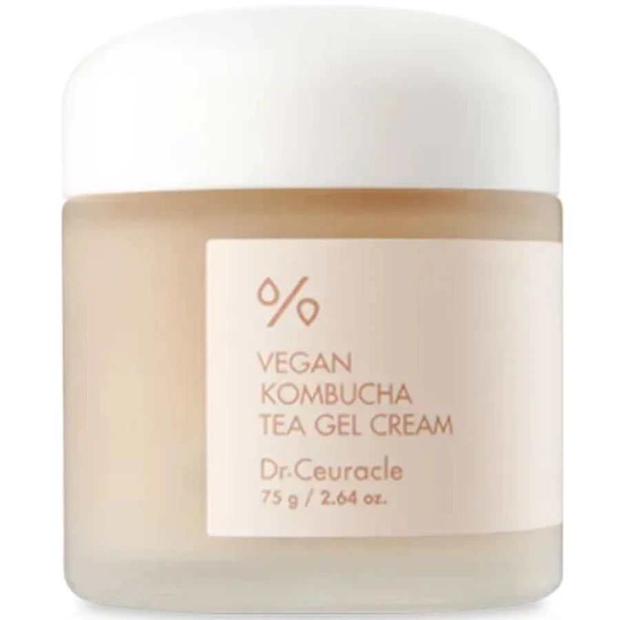 Крем-гель для обличчя Dr. Ceuracle Vegan Kombucha Tea Gel Cream для всіх типів шкіри з екстрактом комбучі, 75 г: ціни та характеристики