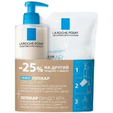 Набор La Roche-Posay Lipikar Syndet AP+ (Очищающий крем-гель для очень сухой, склонной к атопии кожи младенцев, детей и взрослых, 400 мл + рефил, 400 мл)