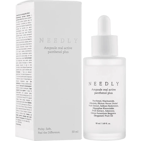 Cыворотка для лица Needly Ampoule Real Active Panthenol Plus с пантенолом, восстанавливающая, 50 мл: цены и характеристики