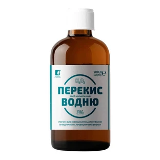 Перекись водорода 3% раствор 200 мл