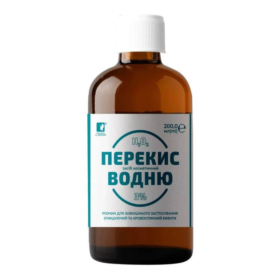 Перекись водорода 3% раствор 200 мл: цены и характеристики