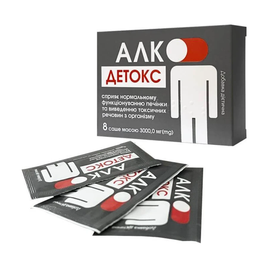 Алко-Детокс з підсолоджувачем саше 8 шт.: ціни та характеристики