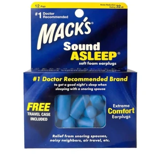 Беруші MACK`S Sound Asleep захист від шуму до 32 дБ 12 пар