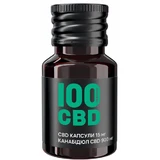 100 CBD-капсулы 15 мг, 900 мг CBD, мягкие желатиновые №60, в стеклянной банке