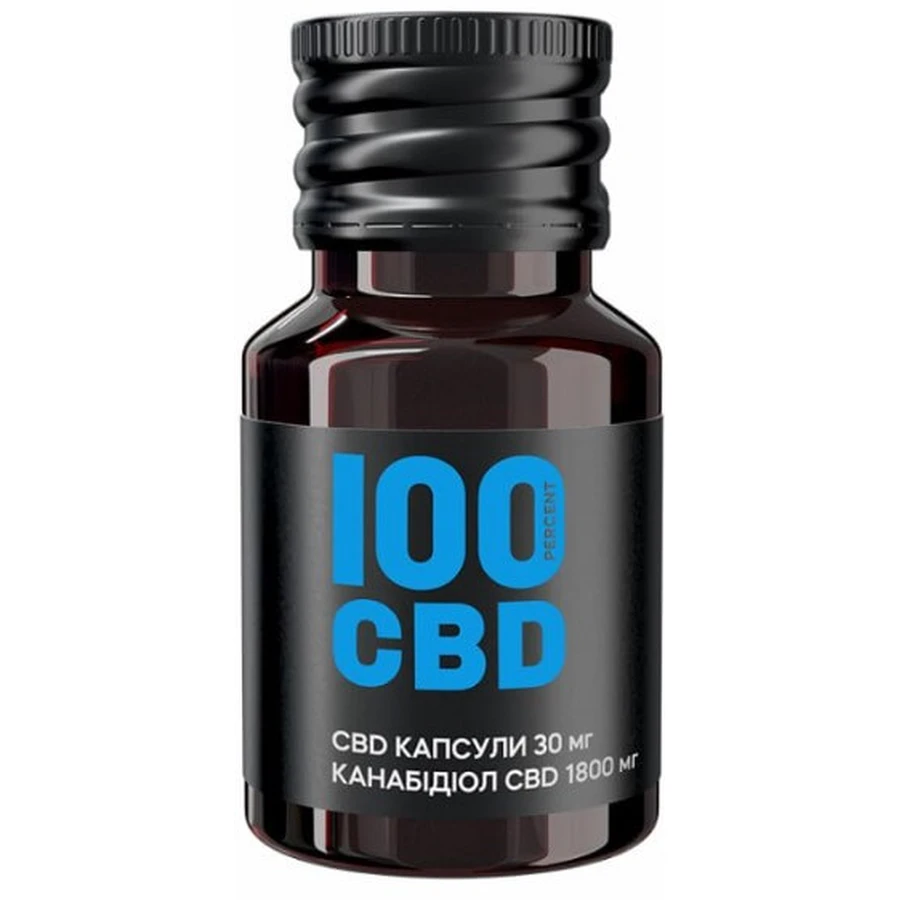 100 CBD-капсулы 30 мг, 1800 мг CBD, мягкие желатиновые №60, в стеклянной банке: цены и характеристики
