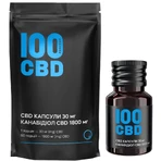 100 CBD-капсулы 30 мг, 1800 мг CBD, мягкие желатиновые №60, в стеклянной банке: цены и характеристики