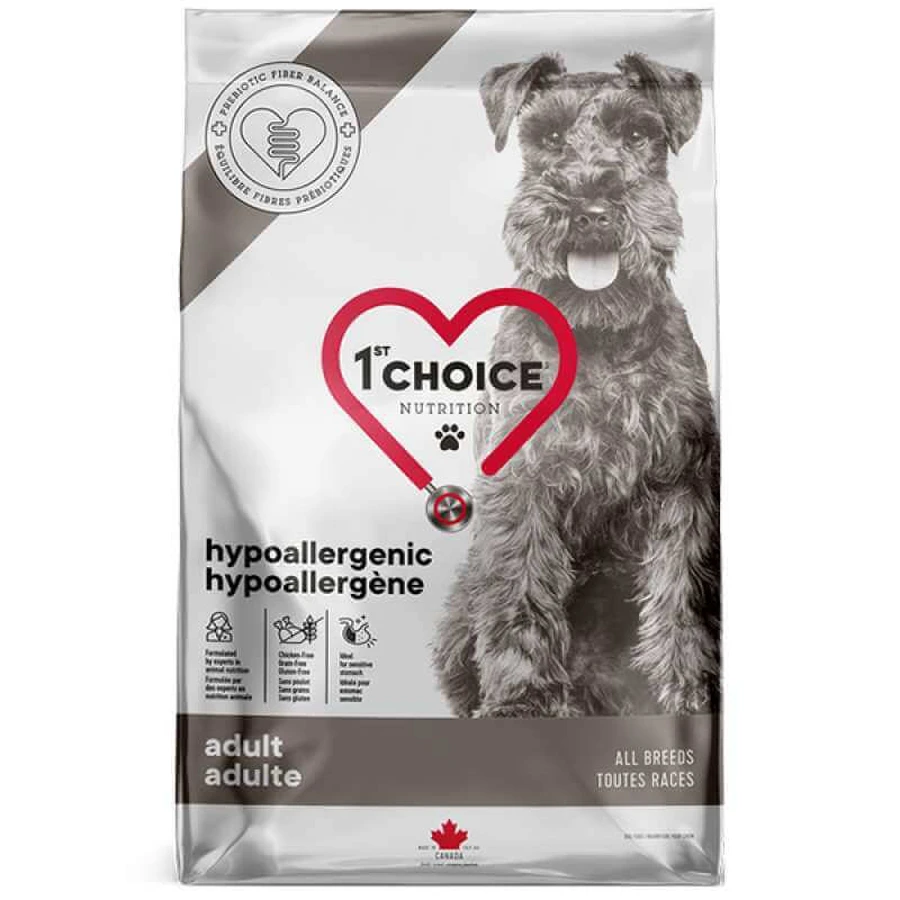 1st Choice Hypoallergenic Adult All Breeds - Сухий гіпоалергенний корм з качкою для дорослих собак різних порід; 4,5 кг: ціни та характеристики