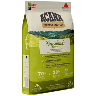 Acana Grasslands Dog Recipe – Сухой корм с ягненком и уткой для собак всех возрастов и пород; 11,4 кг