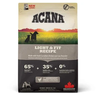 Acana Light & Fit Recipe – Сухой корм для взрослых собак с избыточным весом; 2 кг