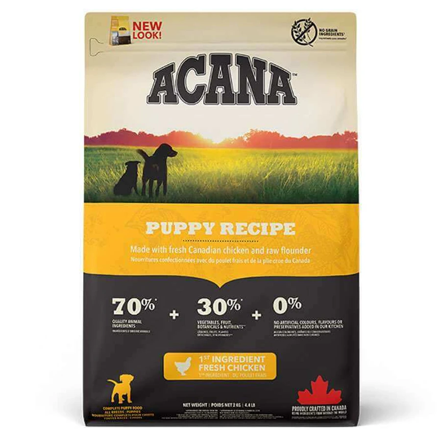 Acana Puppy Recipe – Сухой корм с мясом цыпленка для щенков средних пород; 2 кг: цены и характеристики