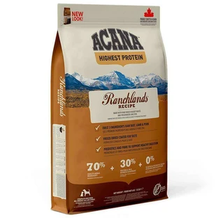 Acana Ranchlands Recipe – Сухой корм с красным мясом и рыбой для собак различных пород на всех стадиях жизни; 11,4 кг