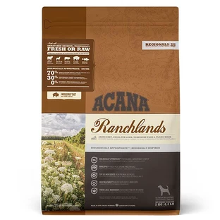 Acana Ranchlands Recipe – Сухий корм з червоним м'ясом і рибою для собак різних порід на всіх стадіях життя; 2 кг