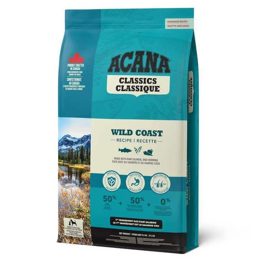Acana Wild Coast - Сухий корм з рибою для собак всіх порід на всіх стадіях життя; 9,7 кг: ціни та характеристики
