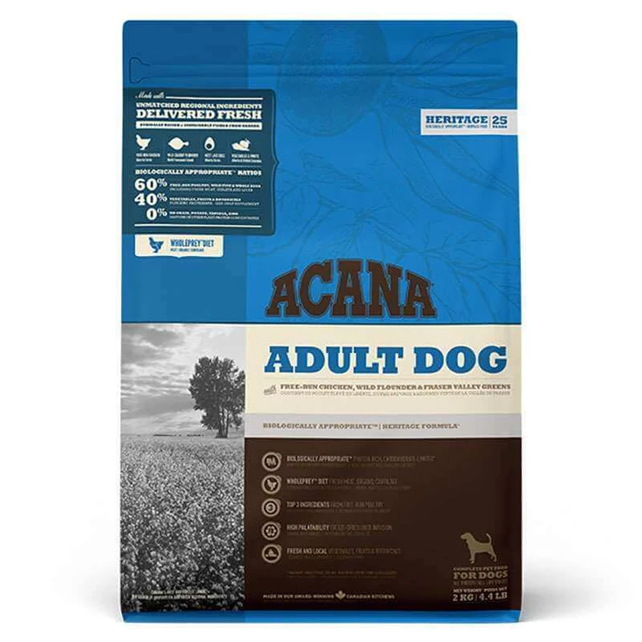 Acana Adult Dog Recipe – Сухой корм для взрослых собак всех пород; 2 кг: цены и характеристики