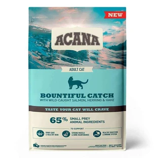 Acana Bountiful Catch – Сухой корм с лососем, форелью и селёдкой для котов; 4,5 кг