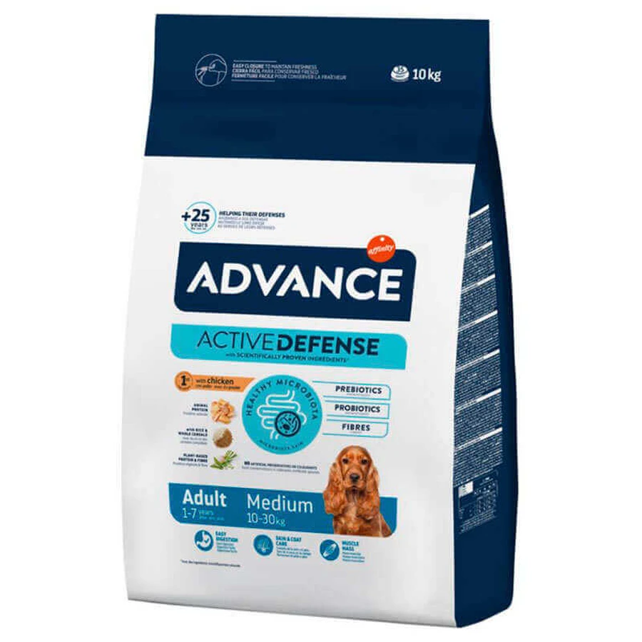 Advance (Эдванс) Dog Adult Medium Chicken - Сухой корм с мясом курицы для взрослых собак средних пород; 10 кг: цены и характеристики