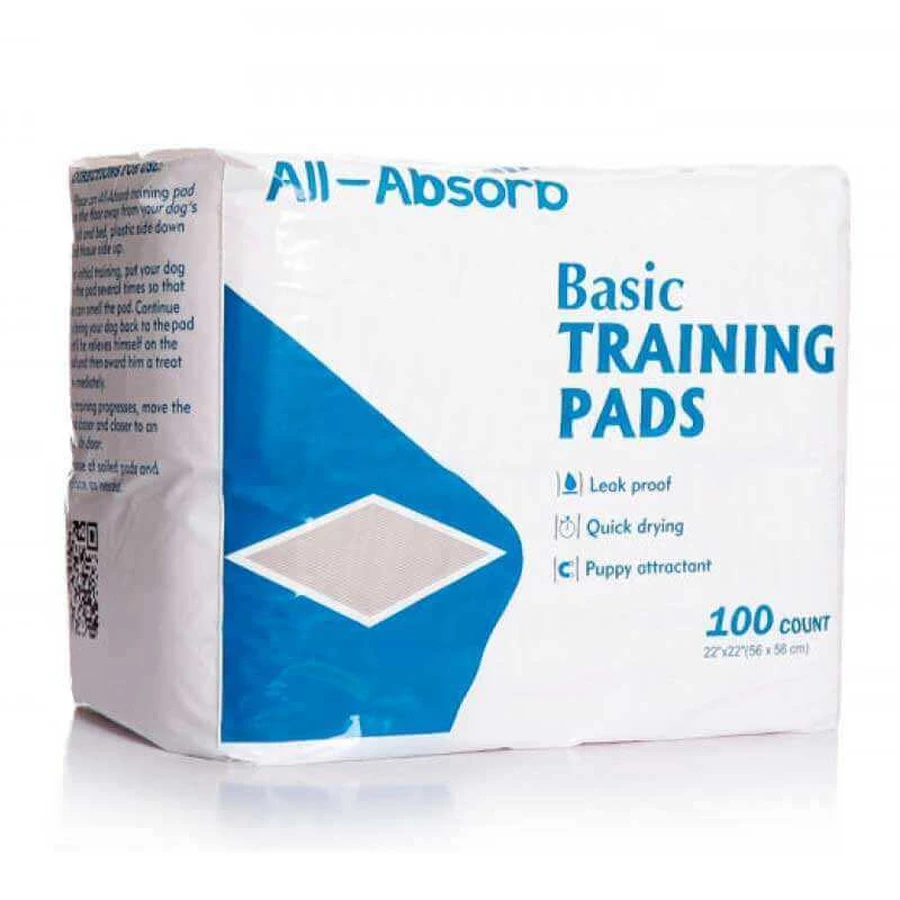 All-Absorb (Ол-Абсорб) Basic Training Pads - Пеленки тренировочные для собак и щенков (56х56 см); 56х56 см / 100 шт.: цены и характеристики