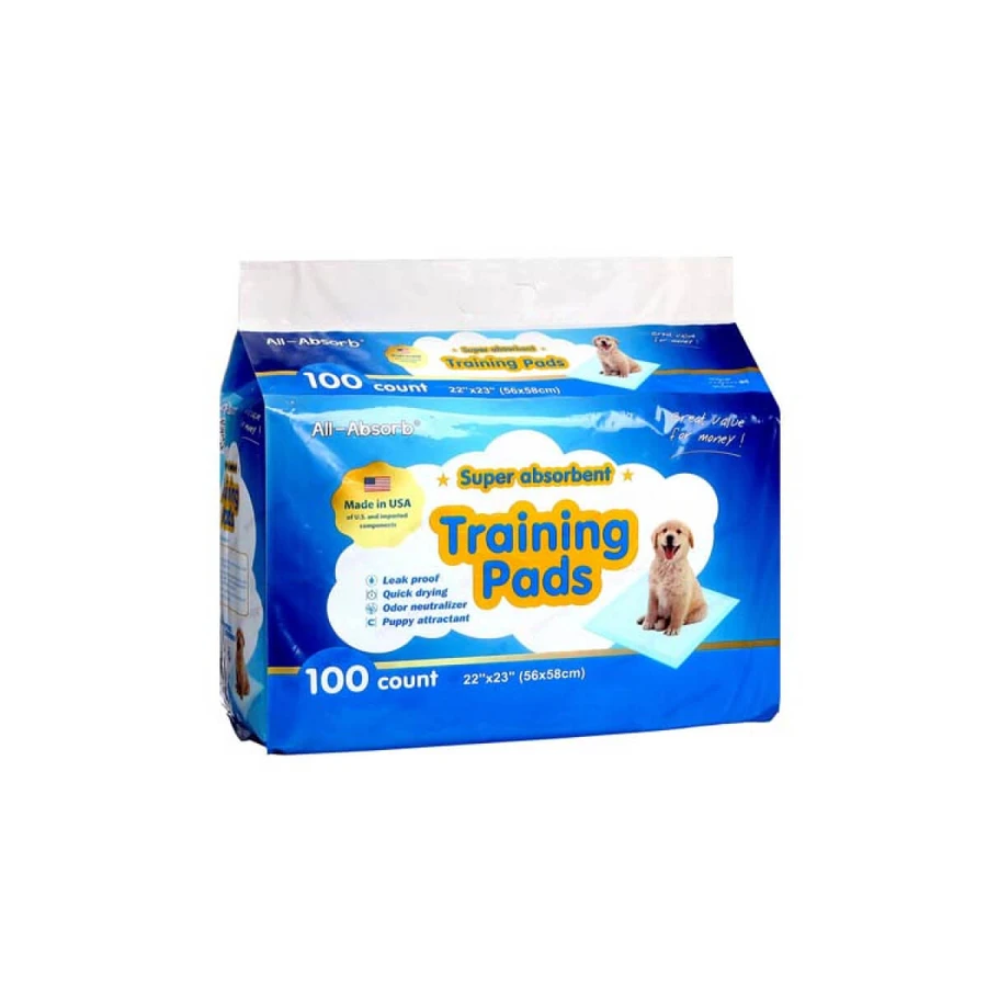 All-Absorb (Ол-Абсорб) Training Pads Regular - Пеленки тренировочные для собак и щенков средних пород (58х56 см); 58х56 см / 100 шт.: цены и характеристики