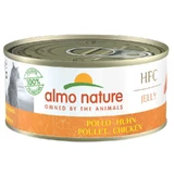 Almo Nature (Альмо Натюр) HFC Jelly Adult Cat Chicken - Консервований корм з куркою для дорослих котів (шматочки в желе); 150 г