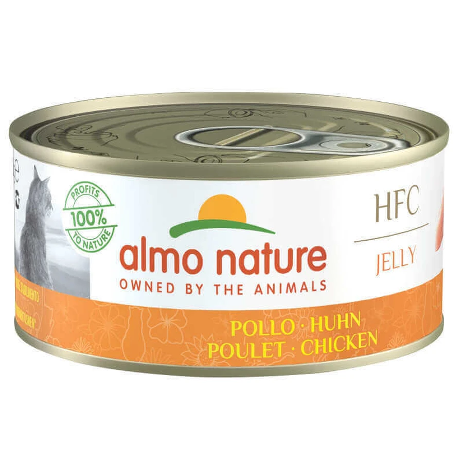 Almo Nature (Альмо Натюр) HFC Jelly Adult Cat Chicken - Консервований корм з куркою для дорослих котів (шматочки в желе); 150 г: ціни та характеристики