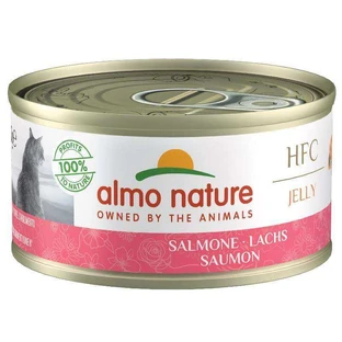 Almo Nature (Альмо Натюр) HFC Jelly Adult Cat Salmon - Консервированный корм с лососем для взрослых кошек (кусочки в желе); 70 г