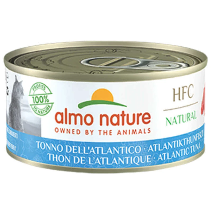 Almo Nature (Альмо Натюр) HFC Natural Adult Cat Atlantic Tuna - Консервированный корм с атлантическим тунцом для взрослых кошек; 150 г: цены и характеристики