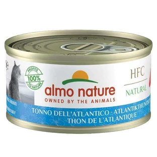 Almo Nature (Альмо Натюр) HFC Natural Adult Cat Atlantic Tuna - Консервированный корм с атлантическим тунцом для взрослых кошек; 70 г