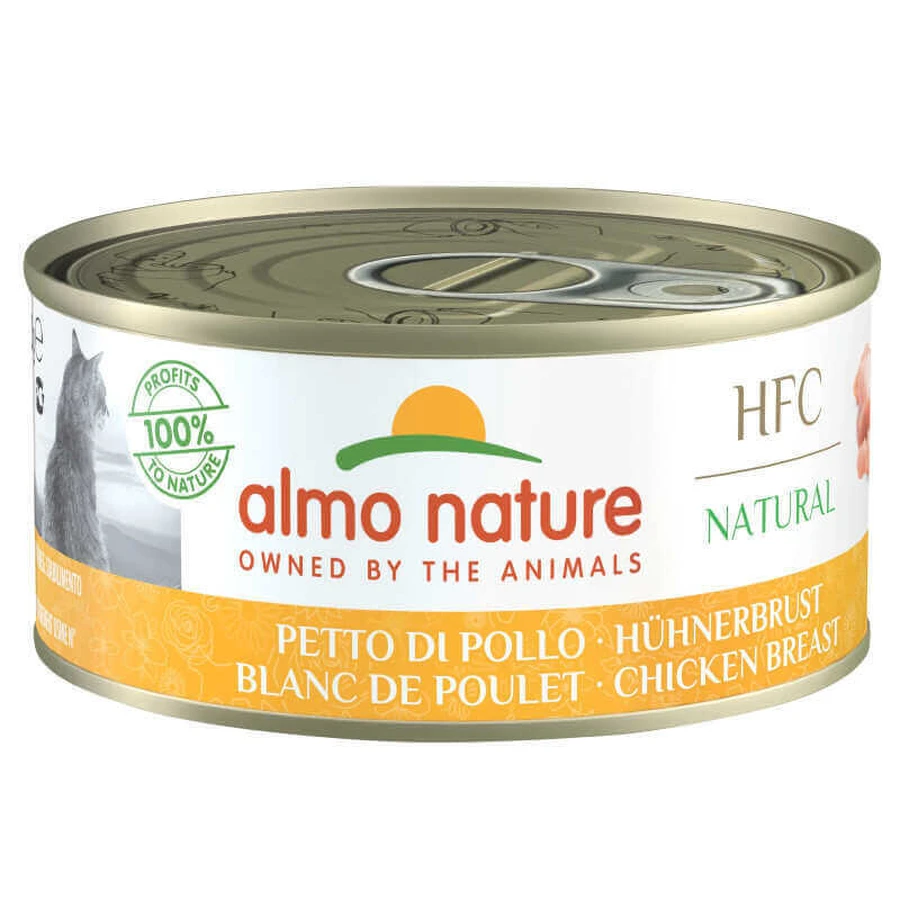 Almo Nature (Альмо Натюр) HFC Natural Adult Cat Chicken Breast - Консервированный корм с куриной грудкой для взрослых кошек (кусочки в желе); 150 г: цены и характеристики