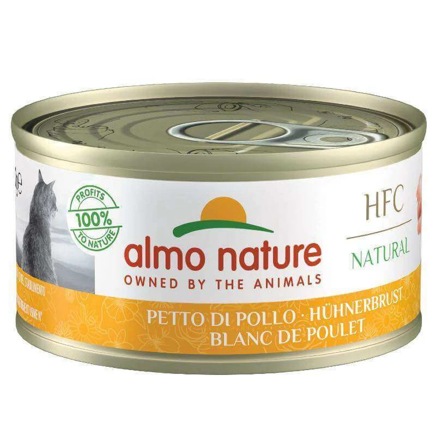 Almo Nature (Альмо Натюр) HFC Natural Adult Cat Chicken Breast - Консервований корм з курячою грудкою для дорослих котів (шматочки в желе); 70 г: ціни та характеристики