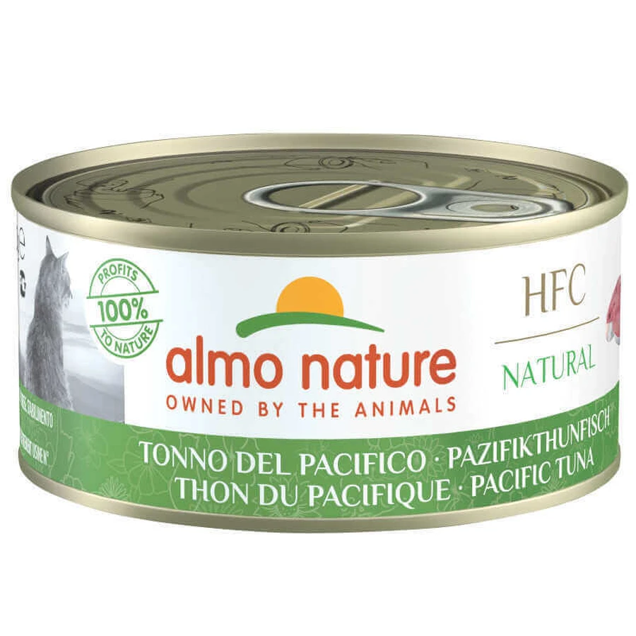 Almo Nature (Альмо Натюр) HFC Natural Adult Cat Pacific Ocean Tuna - Консервированный корм с тихоокеанском тунцом для взрослых кошек; 150 г: цены и характеристики