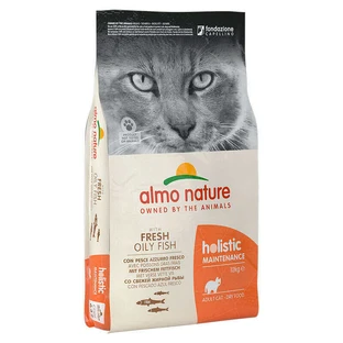 Almo Nature (Альмо Натюр) Holistic Cat Fresh Oily Fish - Сухий корм з жирними сортами риби для котів; 12 кг