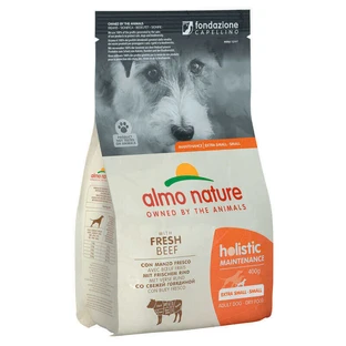 Almo Nature (Альмо Натюр) Holistic Dog Fresh Beef - Сухой корм с говядиной для собак малых пород; 400 г
