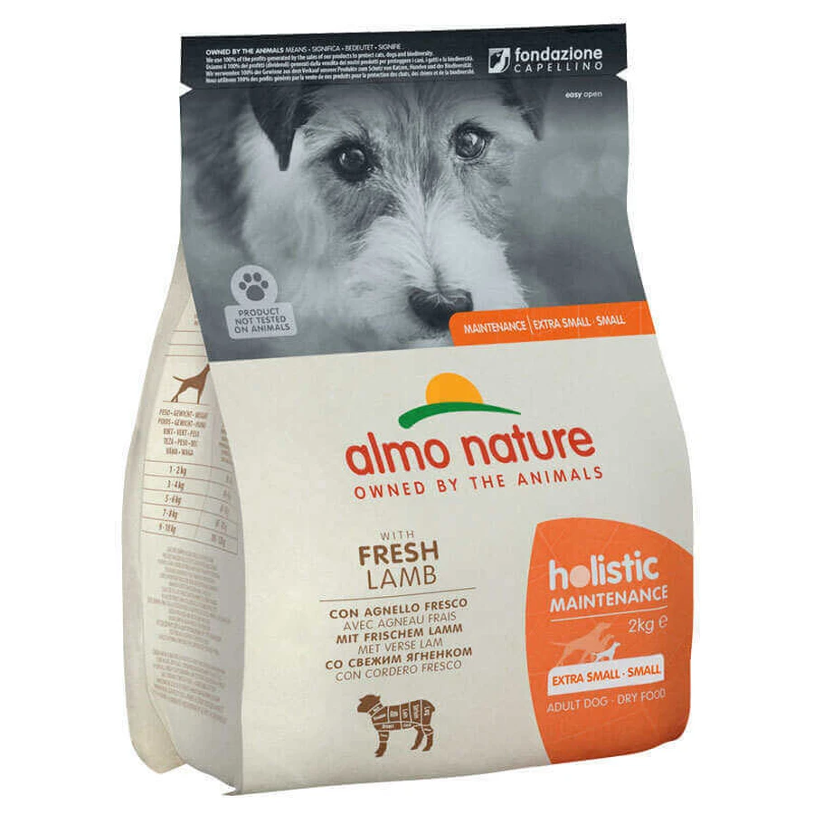 Almo Nature (Альмо Натюр) Holistic Dog Fresh Lamb - Сухий корм з ягням для собак малих порід; 2 кг: ціни та характеристики