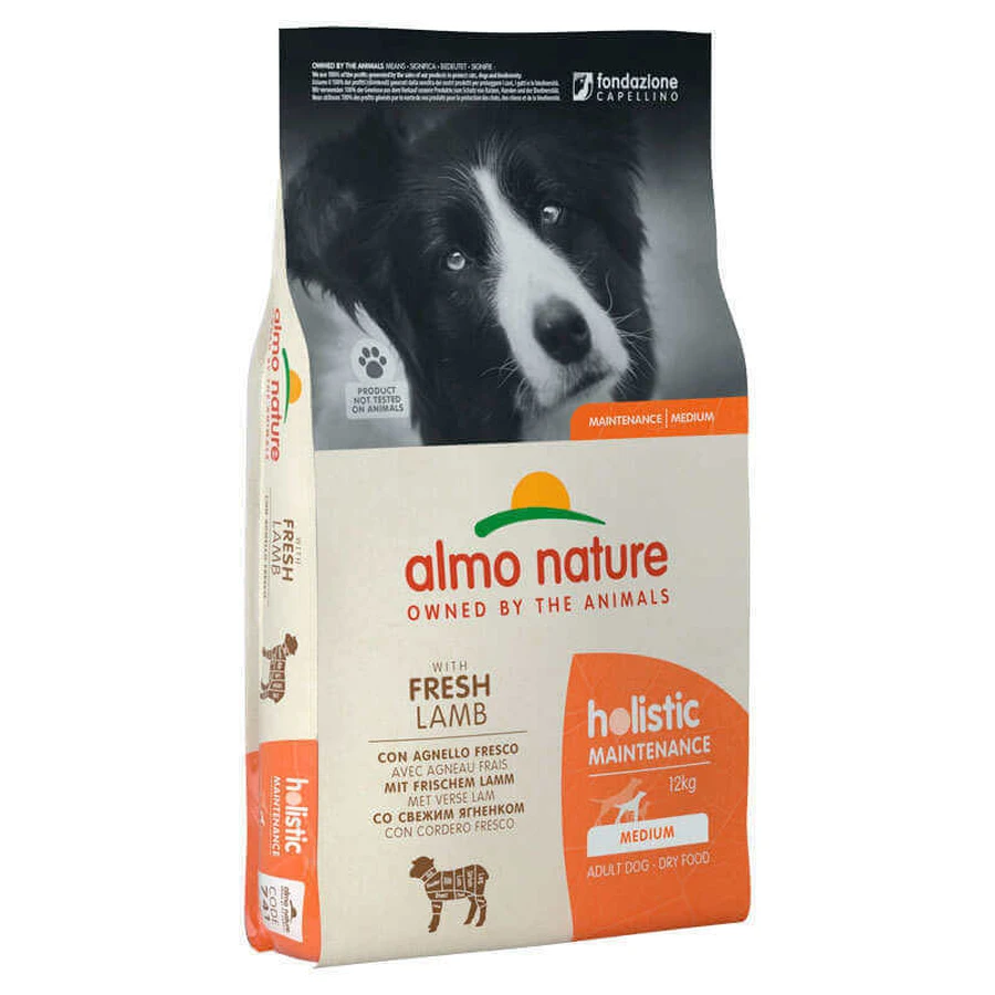 Almo Nature (Альмо Натюр) Holistic Dog Fresh Lamb - Сухий корм з ягням для собак середніх порід; 12 кг: ціни та характеристики