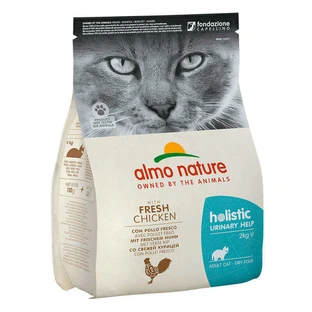 Almo Nature (Альмо Натюр) Holistic Holistic Urinary Help Fresh Chicken - Сухий корм з куркою для профілактики сечокам'яної хвороби у котів; 2 кг
