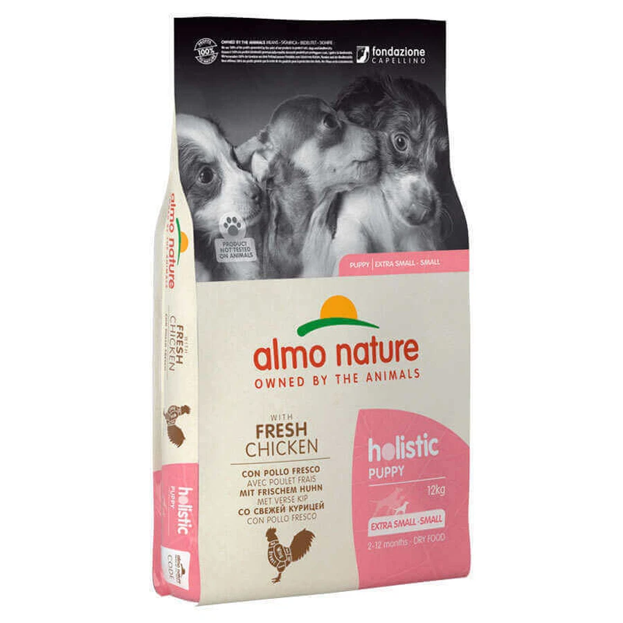 Almo Nature (Альмо Натюр) Holistic Puppy Fresh Chicken - Сухий корм з куркою для цуценят малих порід; 12 кг: ціни та характеристики