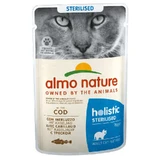 Almo Nature (Альмо Натюр) Holistic Sterilised Cat Cod - Вологий корм із тріскою для стерилізованих котів (шматочки в желе); 70 г