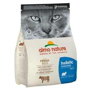 Almo Nature (Альмо Натюр) Holistic Sterilised Cat Fresh Beef - Сухой корм с говядиной для стерилизованных кошек; 2 кг