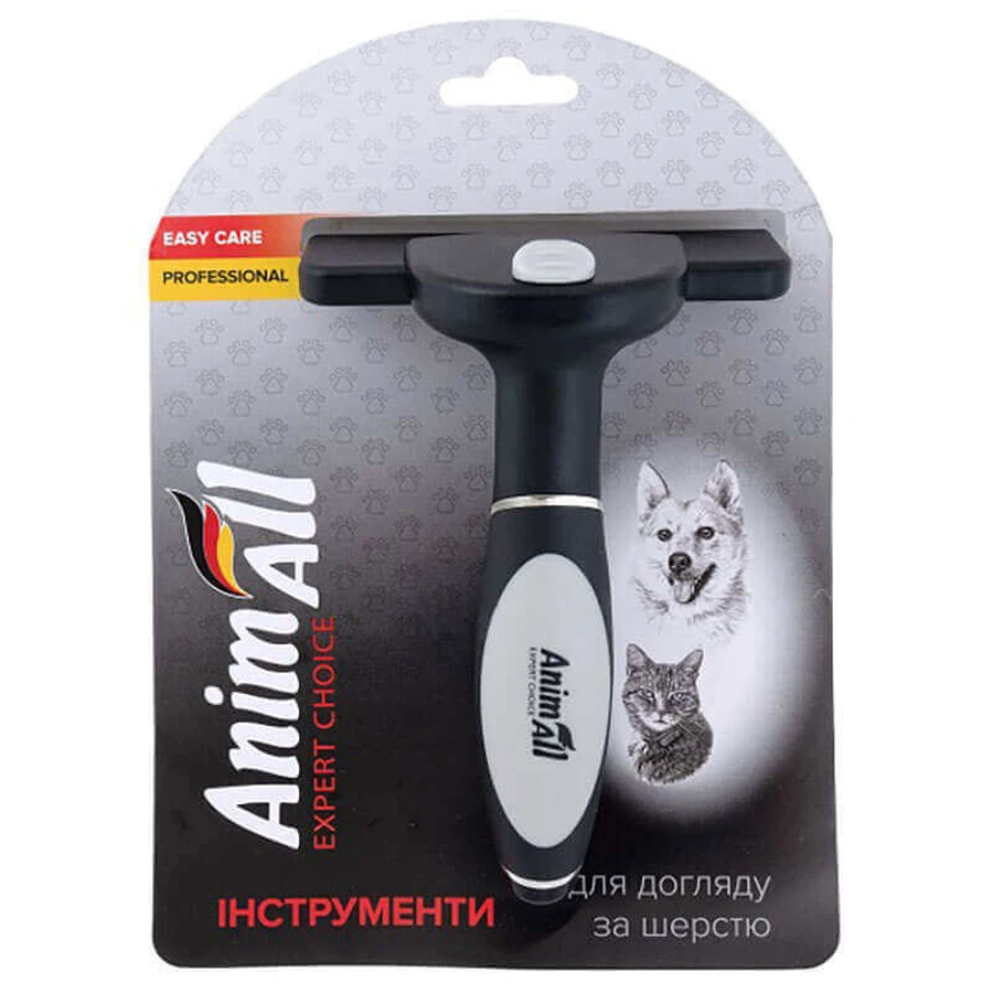 AnimAll (ЭнимАлл) Groom - Дешеддер для вычесывания котов и собак; L (Серый): цены и характеристики